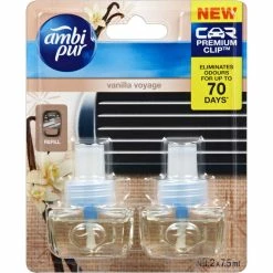 Ambi Pur Air Freshener Refill - Vanilla Voyage, 2 Pack