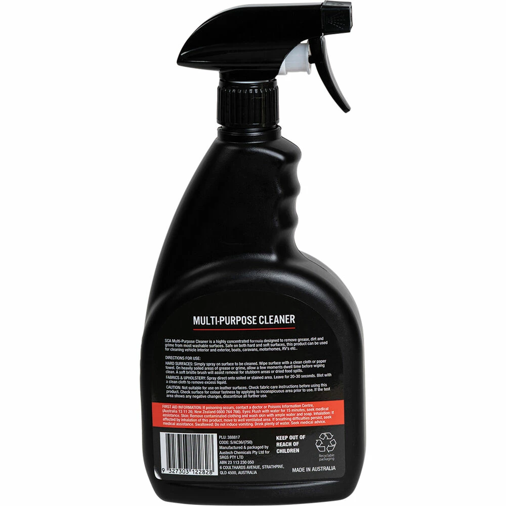 SCA Multi-Purpose Cleaner 750mL 4 SCA Multi-Purpose Cleaner 750mL - Image 2