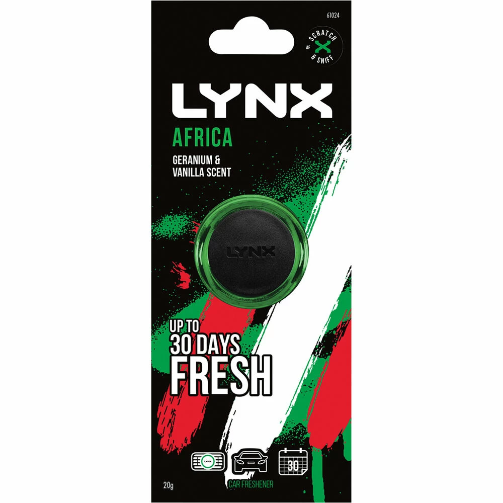 Lynx Vent Mini Air Freshener - Africa 3 Lynx Vent Mini Air Freshener - Africa