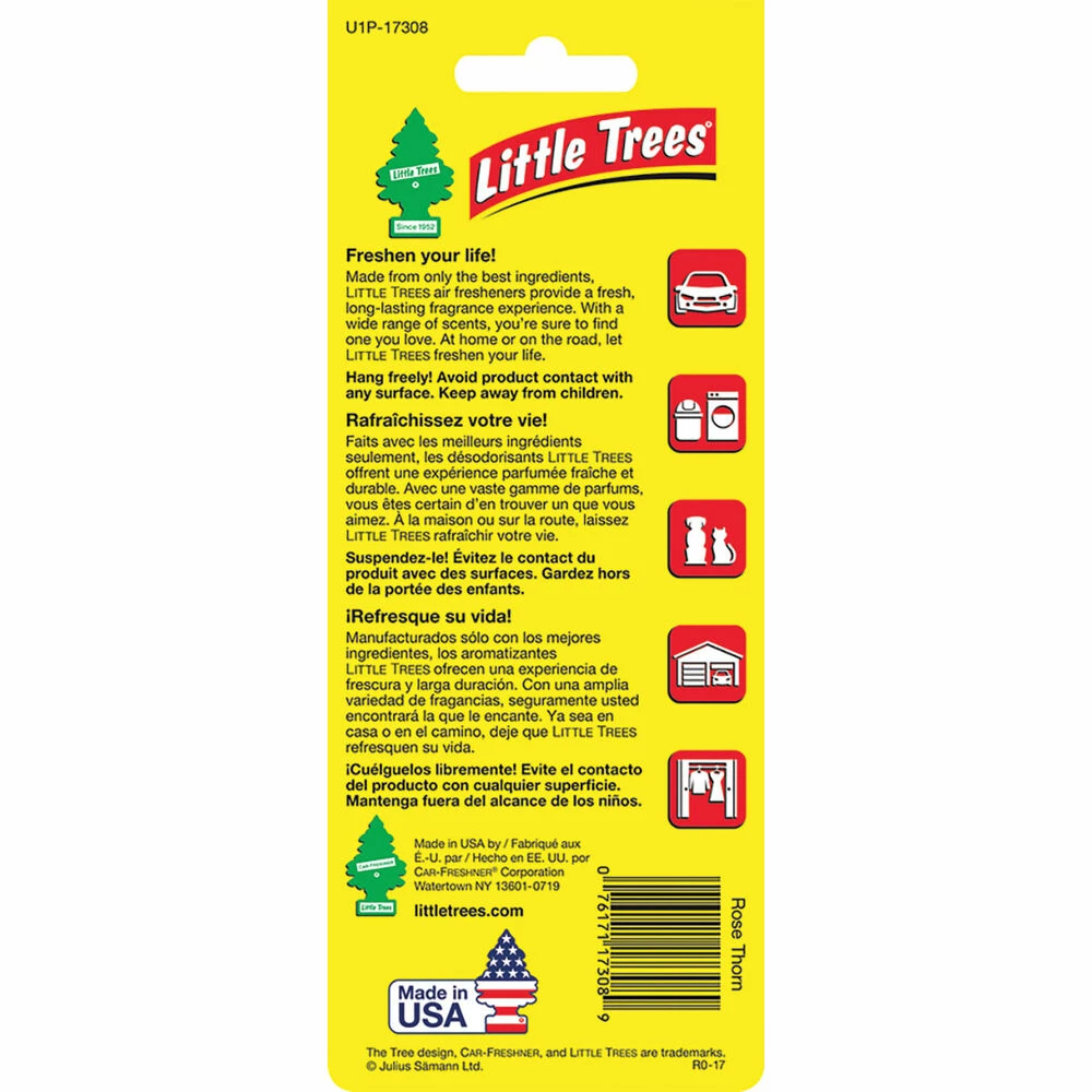 Little Trees Air Freshener - Rose Thorn 4 Little Trees Air Freshener - Rose Thorn - Image 2
