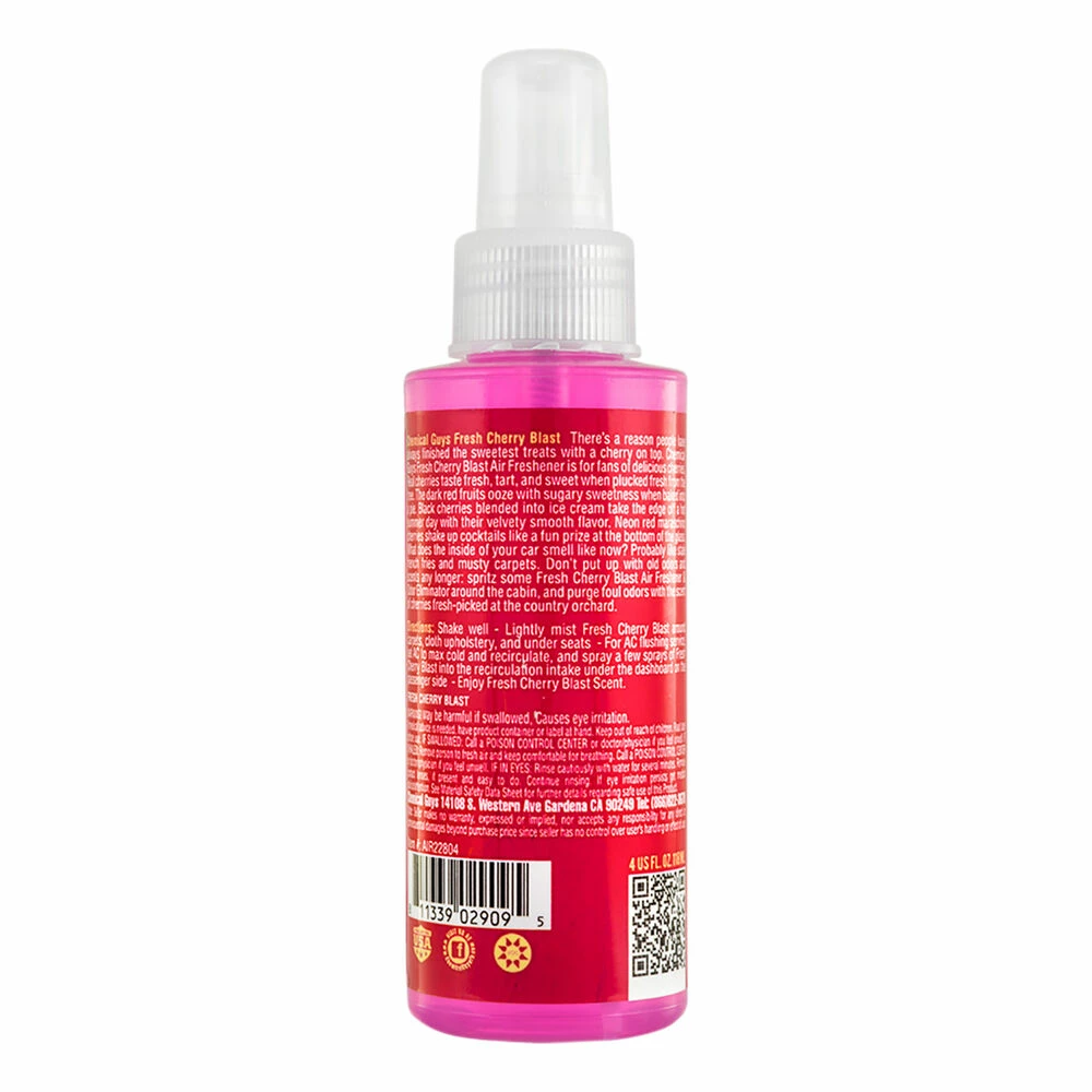 Chemical Guys Air Freshener Spray Fresh Cherry Blast 120mL 4 Chemical Guys Air Freshener Spray Fresh Cherry Blast 120mL - Image 2